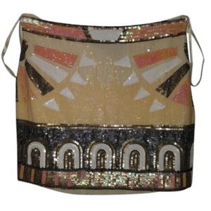 Sun Sequin Mini Skirt